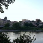 Downtown Appleton skyline seen from the Fox River, Wisconsin